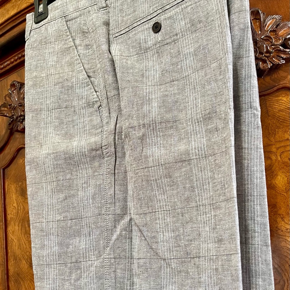 Gray Plaid Pants